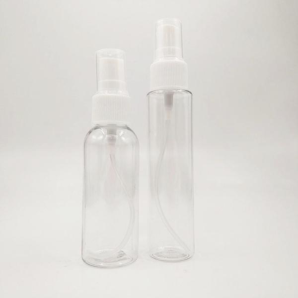 Venda a quente Recheio vazio de névoa fina fashion spray 100ml Pet para cosméticos salão de beleza de cabelo garrafas de pulverização de plástico