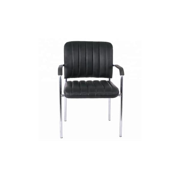 Metal Frame Fabric 79CM Office Visitor Chair / Training Staff Modern Office Guest Chairs For Meeting Room