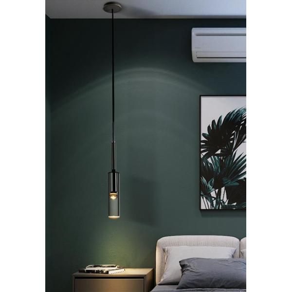 Single Luxury Modern Pendant Light Bedroom Bedside All Copper TV Wall Lamp