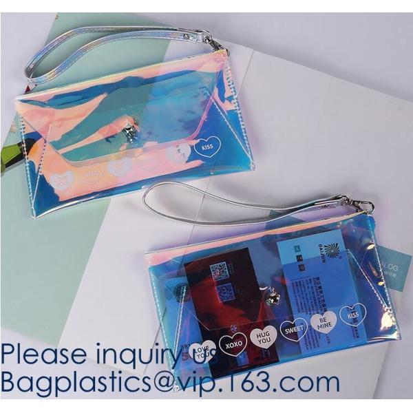 Custom Logo Glitter Cosmetic Makeup Eva Clear Pouch / Pouches,Smiggle Pencil Case With Glitter,Tissue Bag CD Case Docume