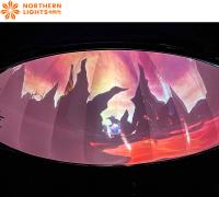 Projeção 3D Simulador de Cúpula Cinema Imersivo Projeção Para Museu