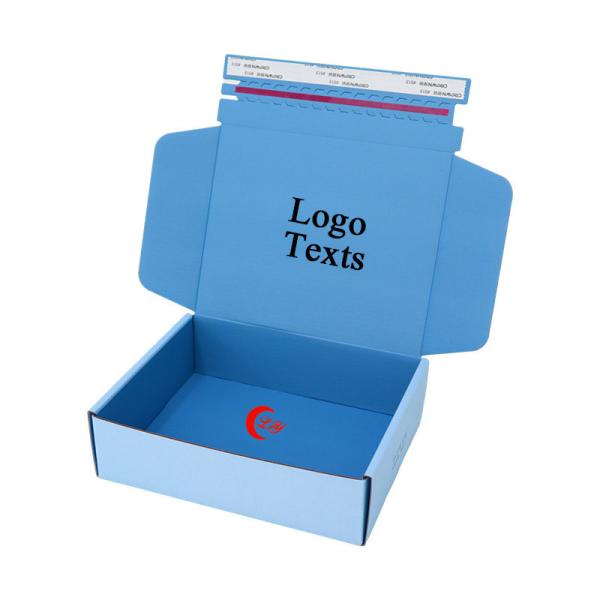 Corrugated Gift Packaging Paper Box Small Custom Printed Shipping Box For Aircraft