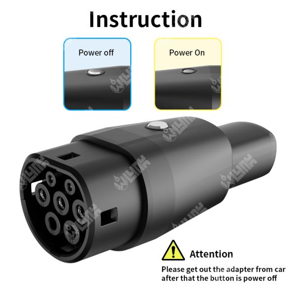 Olink Electric Vehicles GBT Adapter Nacs Charger Connectors AC GBT to Tesla Adapter for Tesla Model 3 X Y S