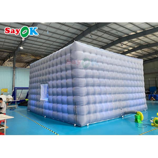 Automatic Inflatable Party Tent House Nightclub Inflatable Cube Tent For Rental 7x7x4mH