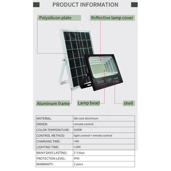 Solar Powered IP65 High Power LED Floodlight Outdoor Security Lights For Garden , Lawn