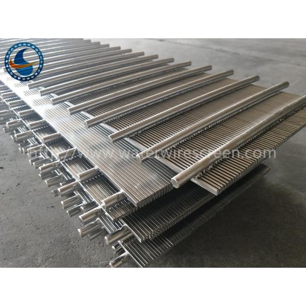 barra plana de la ranura Sus304 Johnson Screens With Round Support de 0.5m m