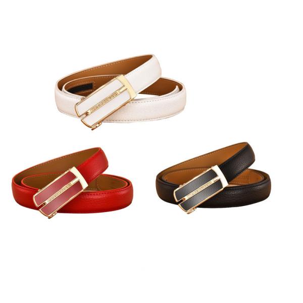 Пояс автоматических женщин тощий кожаный одевает 2.3cm Famale Decoractive