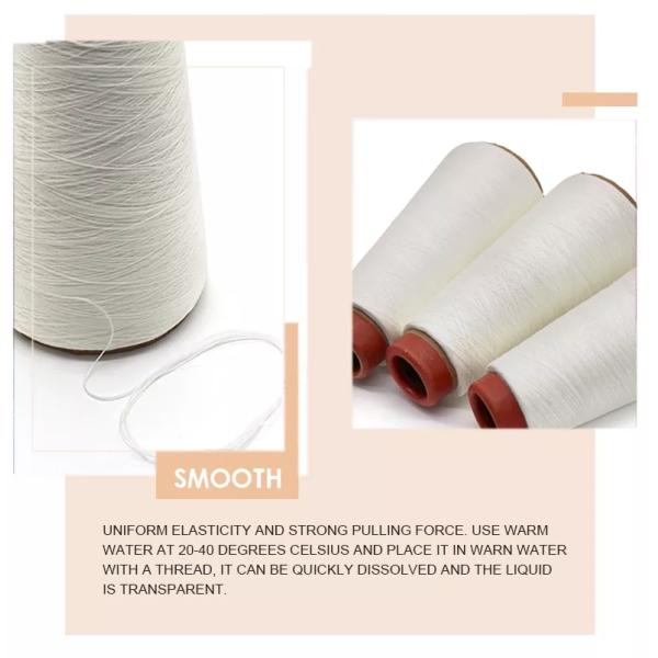 100% polyester 40s/2 20 degrés fil de fil Pva soluble dans l'eau pour coudre la maille Pva