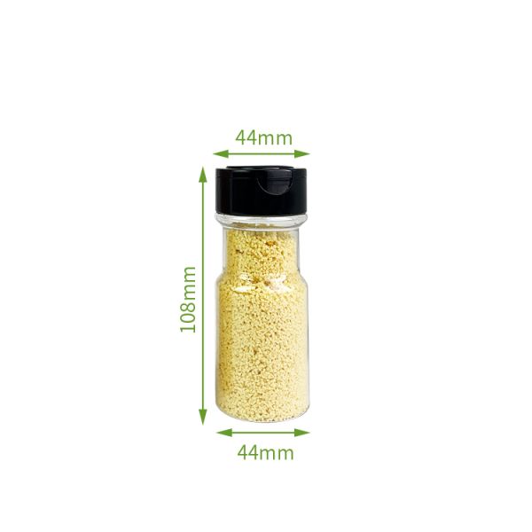 Clear PET Bottle BBQ Condiment Seasoning Plastic Salt Shakers Jar PET Spice Bottles Dry Food