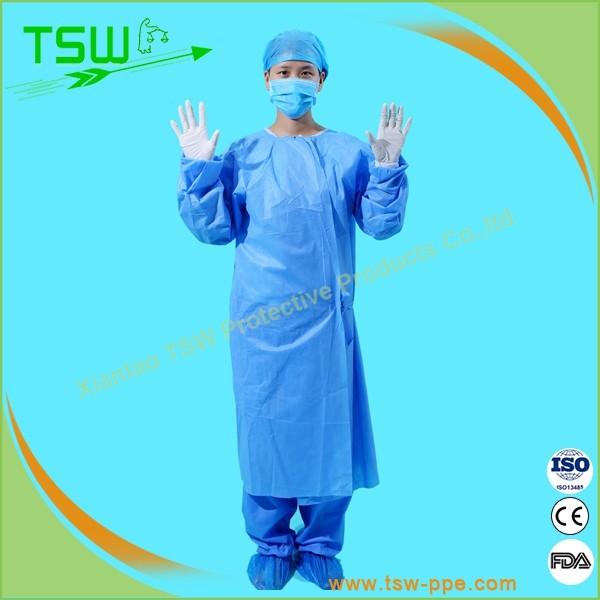 Waterproof Sterile Disposable Medical Isolation Gown