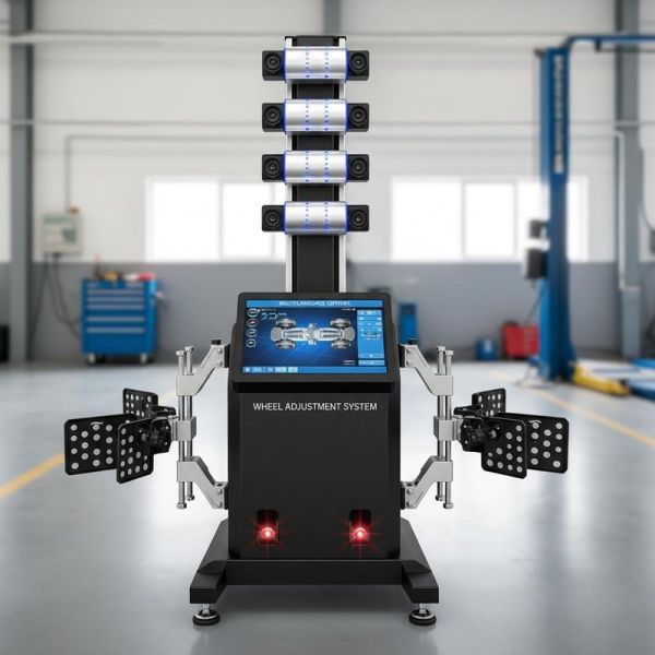 Five Cameras 4 Wheel Alignment Machine 3D Dynamic Simulation Multi Language Support