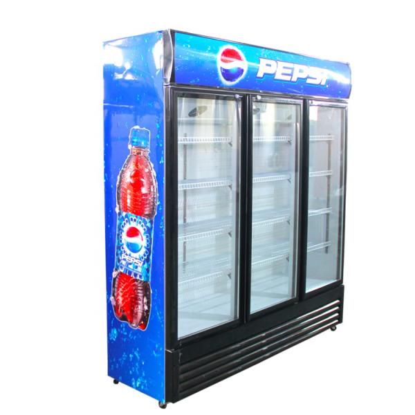 An Economical Refrigerated Freezer Display Cabinet Direct Cooling High-Capacity