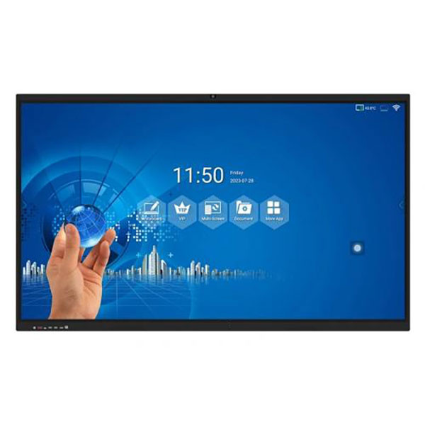 65 Inch Interactive Touch Screen Whiteboard with 3840*2160 Resolution and 20 Points Infrared Multi-touch
