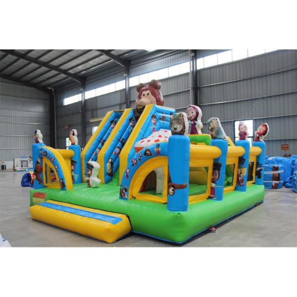 Outdoor Fun Unisex Commercial Pvc Inflatable Bounce House Jumper with Slide Combo