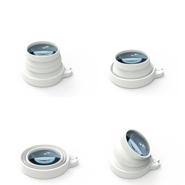 Transformable Multi-Angle Adjustable Original Foldable Magnifier with Dual Power Supply Soft Flexible Silicone Surface