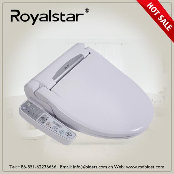 ABS Material Bathroom Toilet Bidet Soft Closing Lid Design For V Shape Toilet