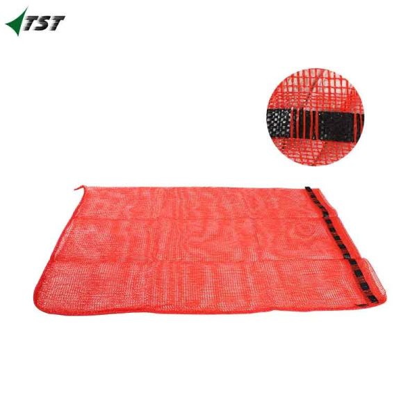 100% Virgin PP Red Leno Mesh Bags Net Sacks 58*89cm For Carrots Storage