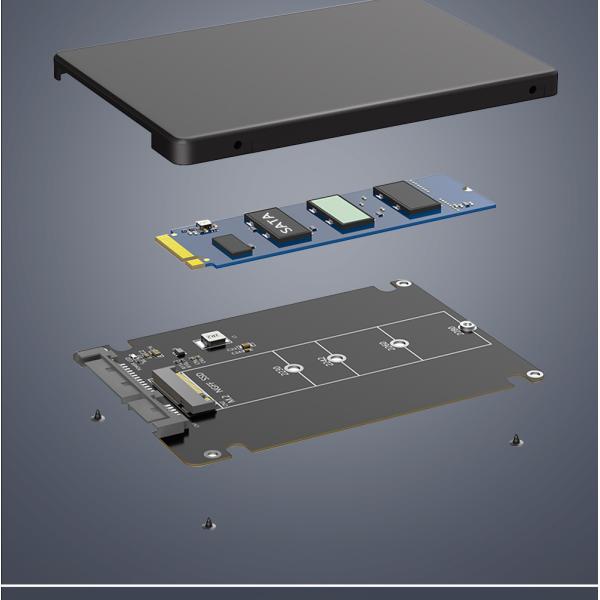 M.2 Key B to 2.5 SATA Enclosure Adapter for NGFF SSDs
