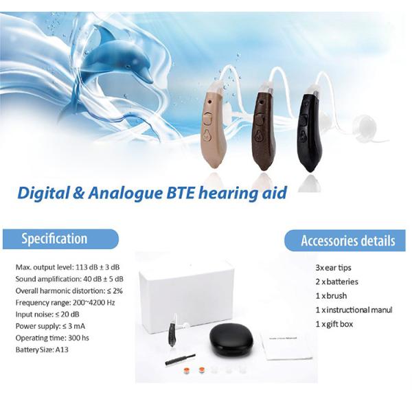 Health Care Digital Hearing Aids/OEM BTE Mini Hearing Aids for Hearing Impaired
