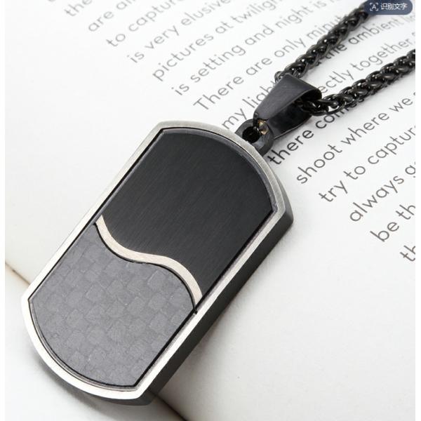 2025 en stock mercancías forma cuadrada colgantes de hombre collar de hombre con envío rápido