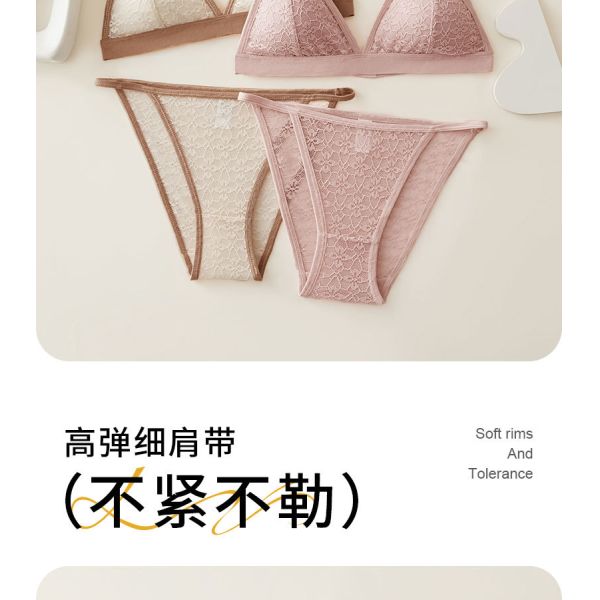 Women Lingerie Set Wholesale of High Quality S M L Sizes Women Bra and Brief Sets Triangular Cup Women Underwear Set
