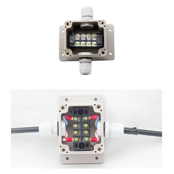 Electrical Enclosure Lighting Cable Junction Box 63*58*45mm with Connectors Wall Mount Waterproof