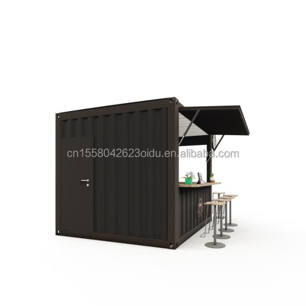 Galvanized Steel Bending 180g 10FT Mini Pop-up Shop Container Coffee Shop/Bar/Fast-food Restaurant/Convenience Store/Kiosk/Booth
