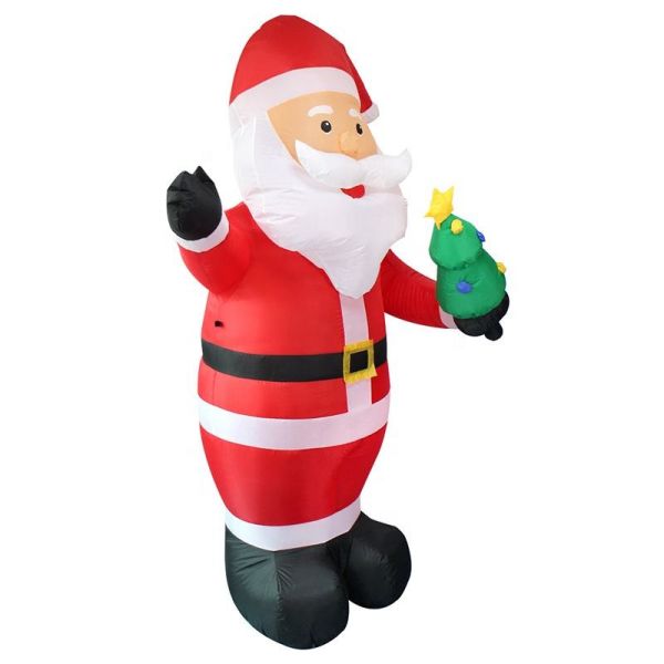 Hot Sale 8ft Christmas inflatable Santa Claus with Led Lights for Holiday Decorations