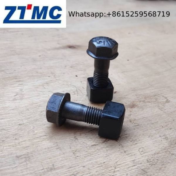 OEM 16x53 Anti Loosening Track Bolts And Nuts With Washer For Excavator Dozer Sprocket Roller Track Link