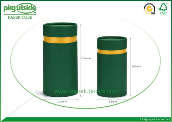 Round handmade Custom Paper Tubes Packaging 100% Recycled Food grade Damp - proof