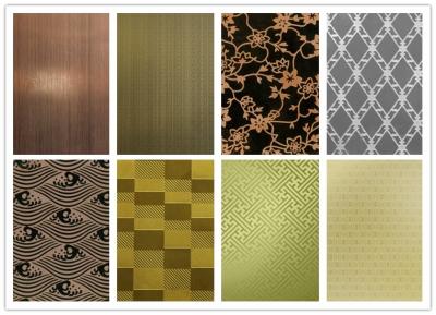 ODM 1.0mm Decorative Stainless Steel 125cm Width 200cm Length