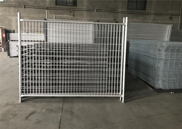 14 microns /100gsm pre-gal 3.00mm wire spacing 60mm x 150mm Outer 32mm*1.4mm 2100mm*2400mm light duty temp fence panels