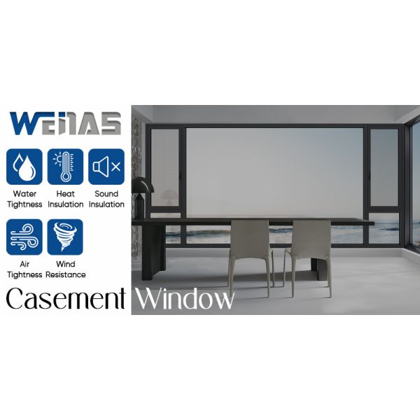 Multi Function Thermal Insulation Soundproof Housing Aluminium Tilt and Turn Casement Window