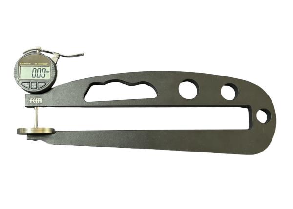 Calibrador de espesor digital con pantalla LCD y boca de medición de cerámica opcional, profundidad de medición de 400 mm