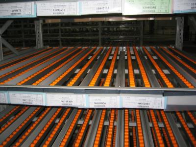 Q235 Steel Carton Flow Racks Warehouse Storage Flow Through Racking