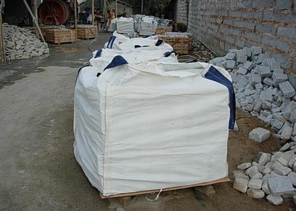 SGS Approval Cross Corner FIBC Jumbo Bags , Circular PP Big Bags Sack