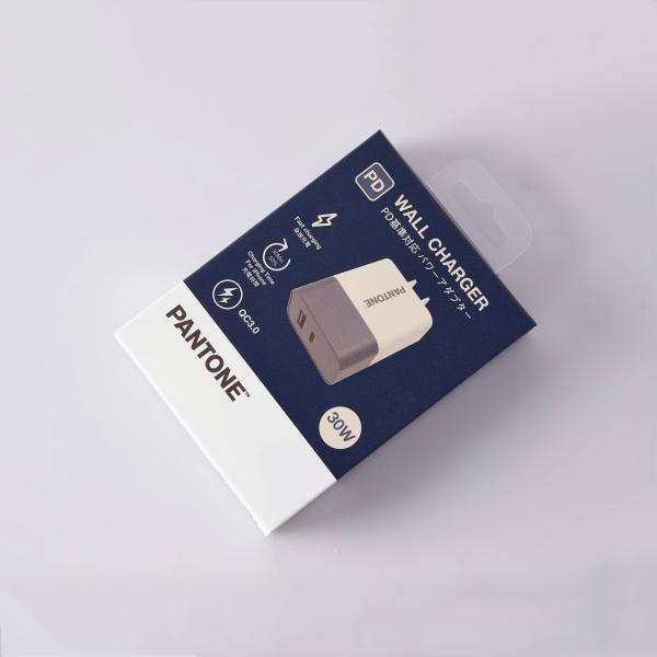Caixas de papel eletrónico personalizado logotipo para fones de ouvido caixa de embalagem com PVC Wind