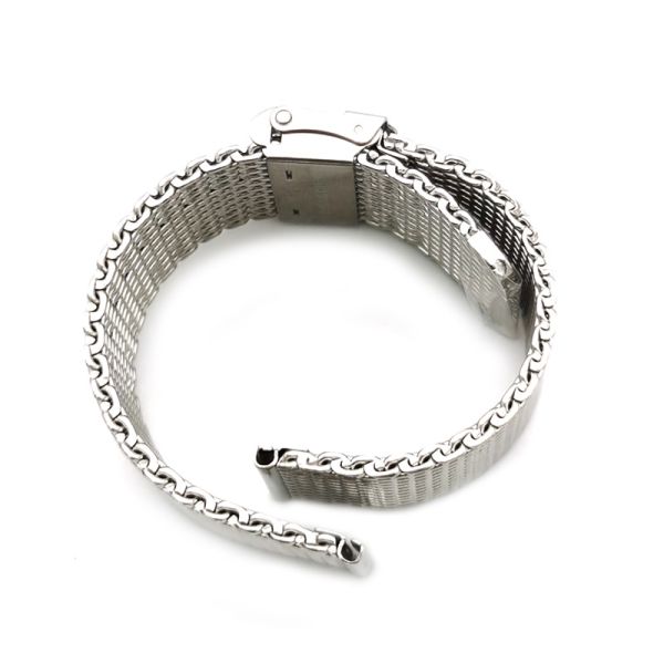 Stainless Steel Smartwatch Band With Brushed Finish
