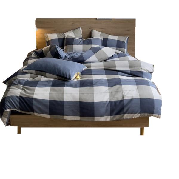 Estilo retro tablero de ajedrez Líneno Cubierta Cubierta Set de sábanas para un aspecto elegante y atemporal