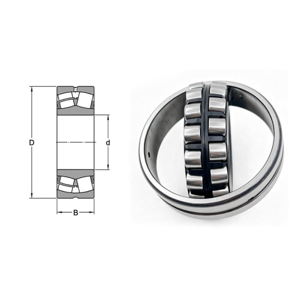 High Speed Spherical Roller Bearing 23126CC/W33 3053726 130*210*64mm Wind Turbine Bearing