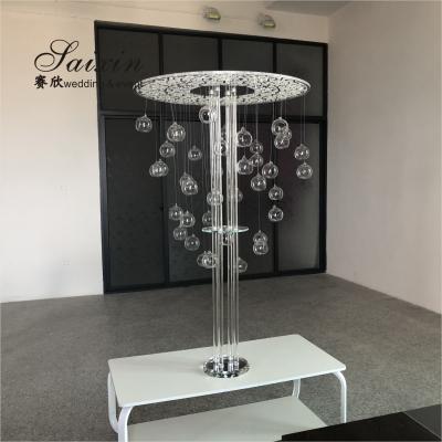 Novo design magnífico mesas acrílico transparente corte a laser retângulo pedestal velas