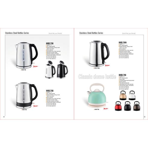 Stainless Steel Electric Water Kettle with App-Controlled Keep Warm Function
