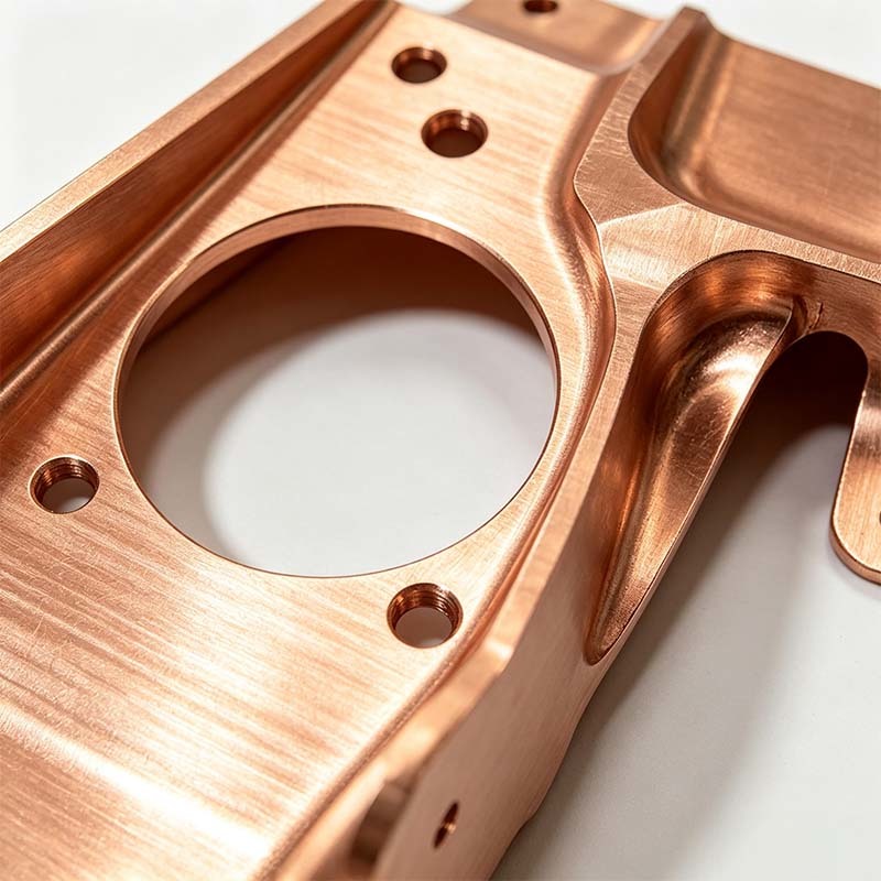 Custom CNC Machined C17200 Beryllium Copper Mounting Bracket - High-Hardness Wear-Resistant Support Holder