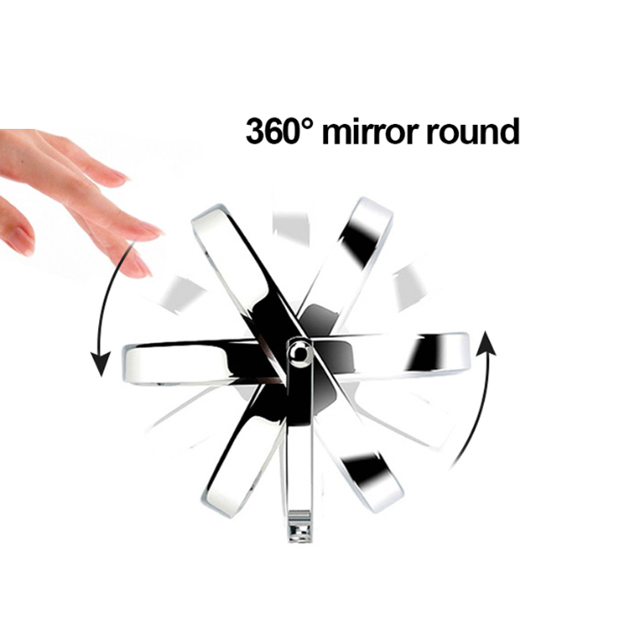 Adjustable Magnification Vanity Mirror Magnifying LED Lighted Makeup Mirror with Suction Cup,bathroom Flexible Gooseneck 10X