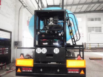 French Style Hot Asphalt Trailer 25000L For Liquid Bitumen Transport