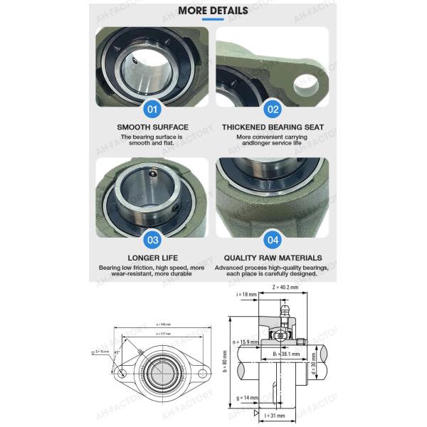s.k.f Spherical Roller Bearings Pillow Block UCFL for Pharmaceutical Applications