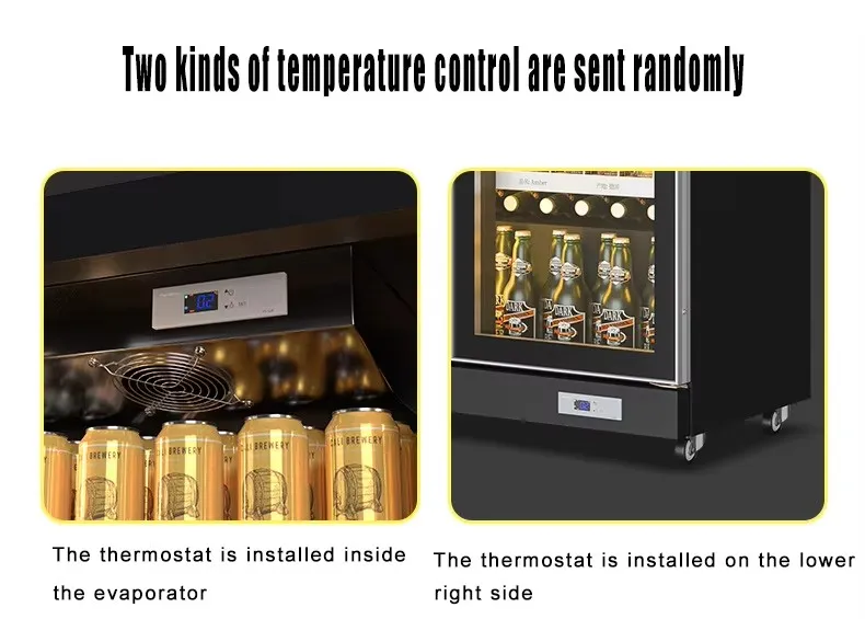 Wholesale Commercial Refrigeration Cooler Display Glass Door Cooler Vertical Beverage Beer Fridge Freezer