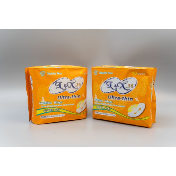 60 Packs Per Case Menstrual Pad Leak Proof Cottony Surface Soft Comfortable Breathable Sanitary Pads for Feminine Care