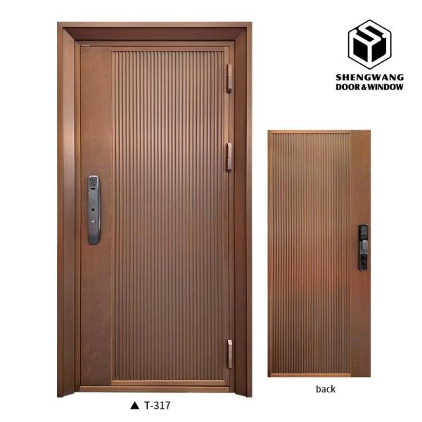 Enhance Your Home Security And Aesthetics With A Customized Black Stainless Steel Entrance Door