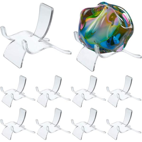 Acrylic Triangle Display Holder Display Stands for Geodes Rock Mineral Agate Fossil Coral